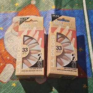 L.A. Colors NailFrill 33 Piece Kit with Glue